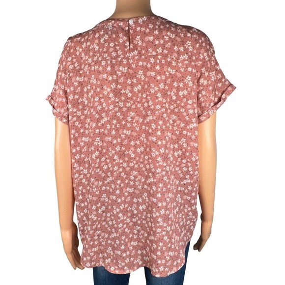 Buffalo David Bitton Womens Medium Floral Spring Summer Blouse Top Shirt - Picture 5 of 11